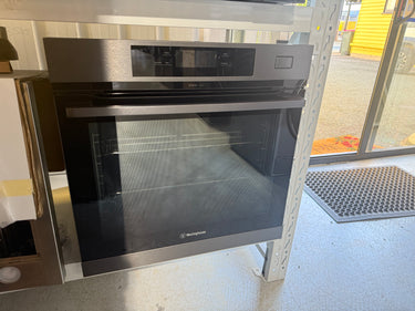 Factory second Westinghouse 60cm Pyrolytic Steam & AirFry Built-In Oven – Dark Stainless Steel